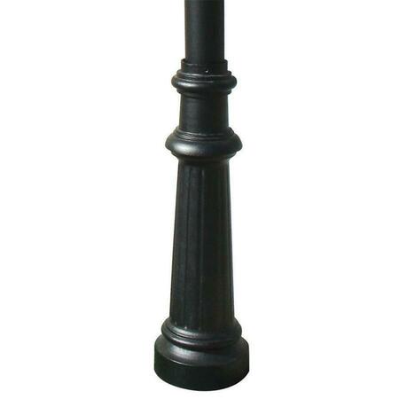 LEWISTON No. 8 Fits 3 In. Od Pole Fluted Base FLU-BAS8